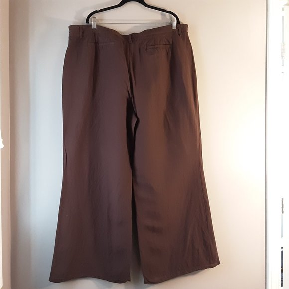 Lane Bryant Brown Linen Pants | 22/24 - Picture 8 of 14
